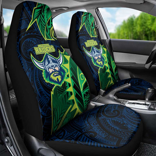 Canberra Raiders Car Seat Cover Polynesian Tribal Tattoo Pacific Sport Art