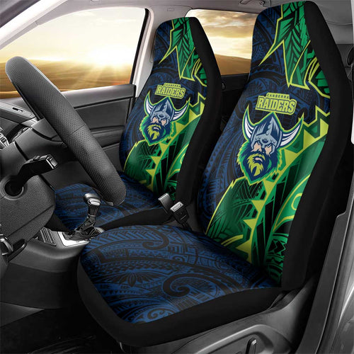 Canberra Raiders Car Seat Cover Polynesian Tribal Tattoo Pacific Sport Art