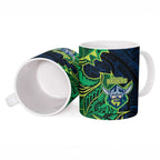 Canberra Raiders Ceramic Mug Polynesian Tribal Tattoo Pacific Sport Art