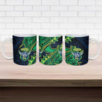 Canberra Raiders Ceramic Mug Polynesian Tribal Tattoo Pacific Sport Art