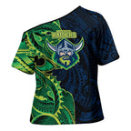 Canberra Raiders Cross Shoulder Shirt Polynesian Tribal Tattoo Pacific Sport Art
