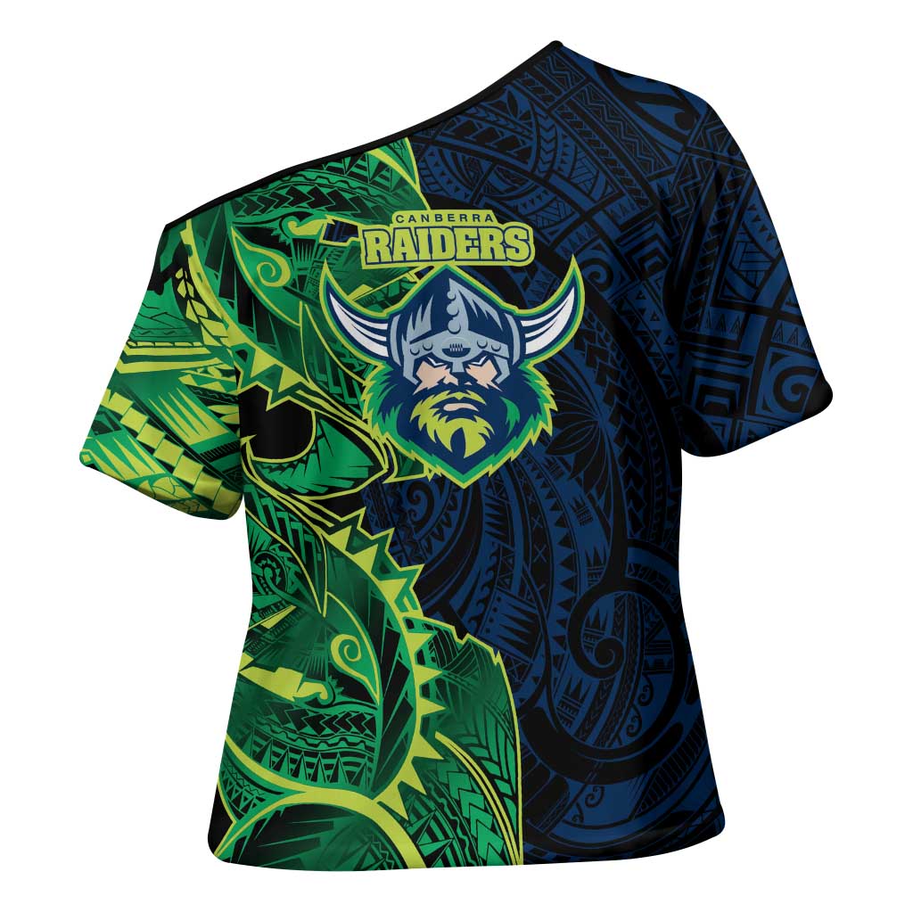 Canberra Raiders Cross Shoulder Shirt Polynesian Tribal Tattoo Pacific Sport Art