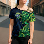 Canberra Raiders Cross Shoulder Shirt Polynesian Tribal Tattoo Pacific Sport Art
