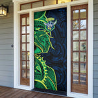 Canberra Raiders Door Cover Polynesian Tribal Tattoo Pacific Sport Art