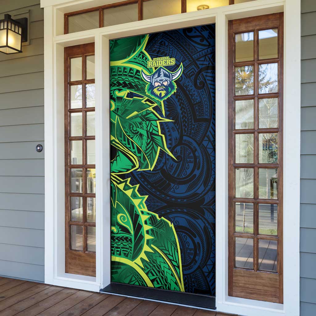 Canberra Raiders Door Cover Polynesian Tribal Tattoo Pacific Sport Art