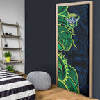 Canberra Raiders Door Cover Polynesian Tribal Tattoo Pacific Sport Art