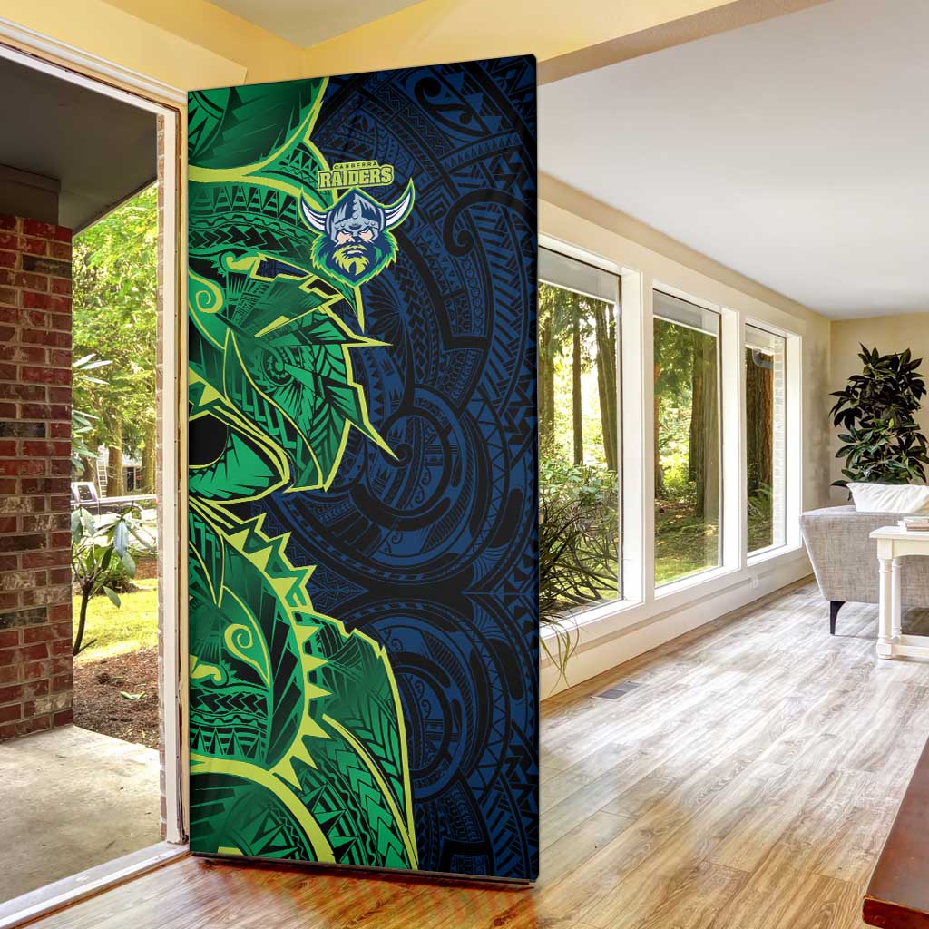 Canberra Raiders Door Cover Polynesian Tribal Tattoo Pacific Sport Art