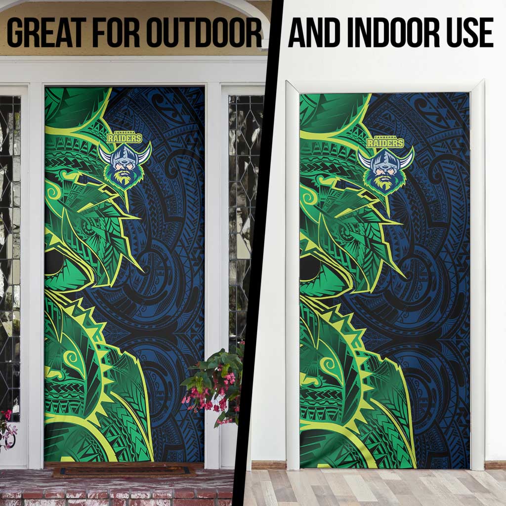 Canberra Raiders Door Cover Polynesian Tribal Tattoo Pacific Sport Art
