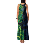 Canberra Raiders Family Matching Tank Maxi Dress and Hawaiian Shirt Polynesian Tribal Tattoo Pacific Sport Art