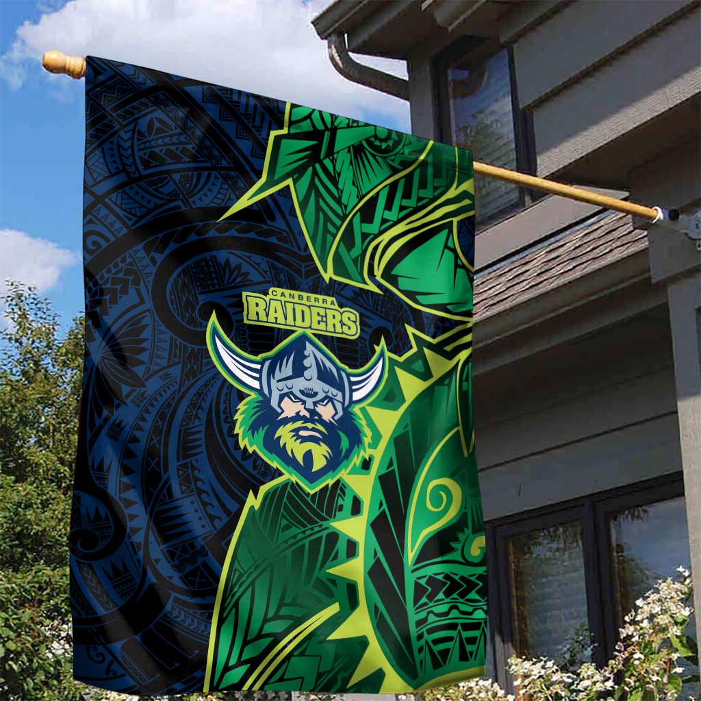 Canberra Raiders Garden Flag Polynesian Tribal Tattoo Pacific Sport Art