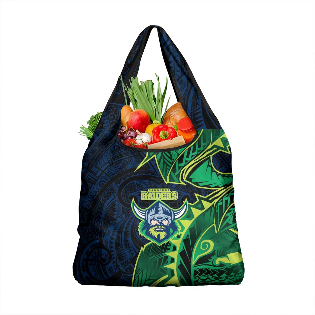 Canberra Raiders Grocery Bag Polynesian Tribal Tattoo Pacific Sport Art