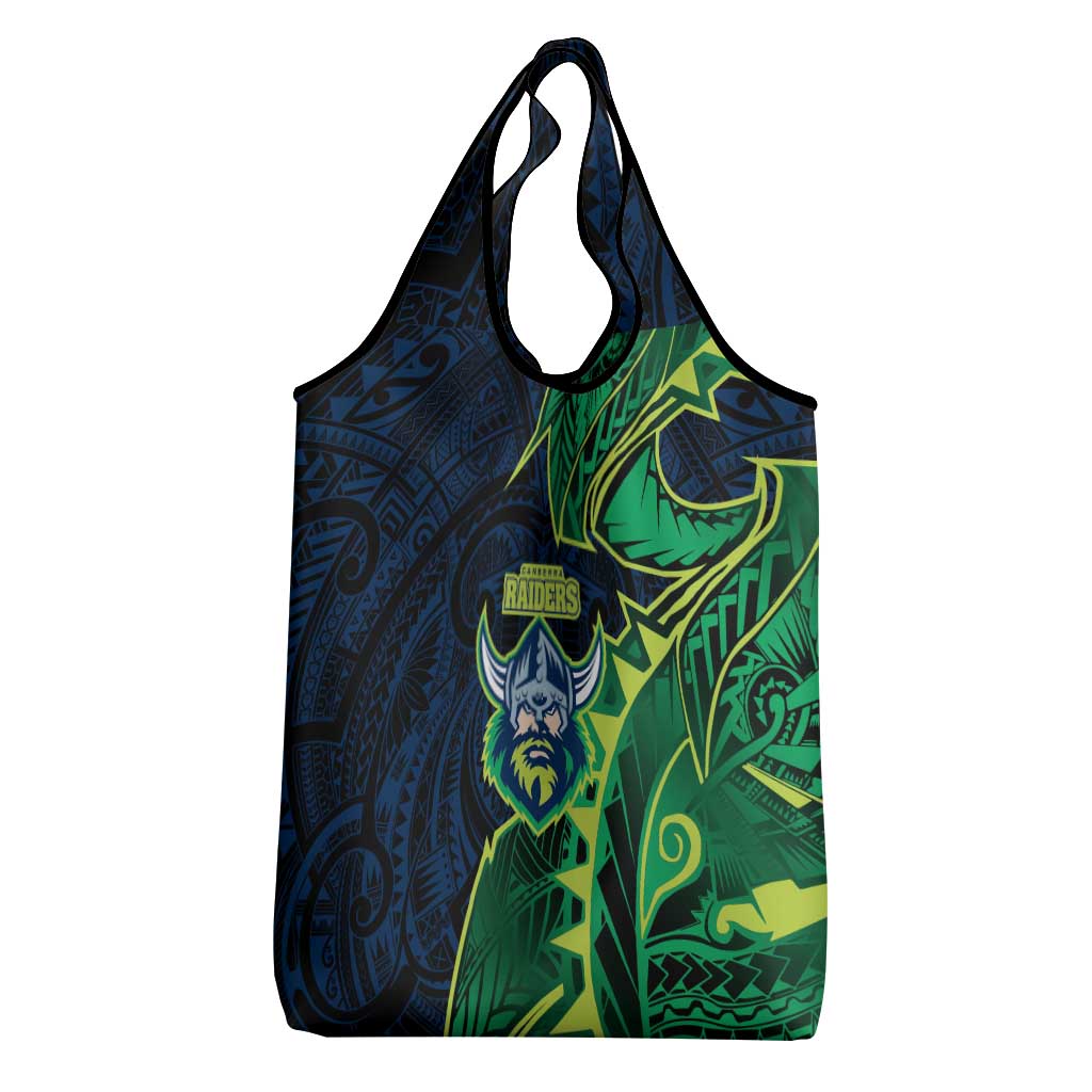 Canberra Raiders Grocery Bag Polynesian Tribal Tattoo Pacific Sport Art
