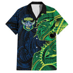 Canberra Raiders Hawaiian Shirt Polynesian Tribal Tattoo Pacific Sport Art