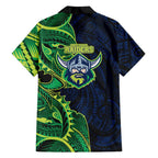 Canberra Raiders Hawaiian Shirt Polynesian Tribal Tattoo Pacific Sport Art