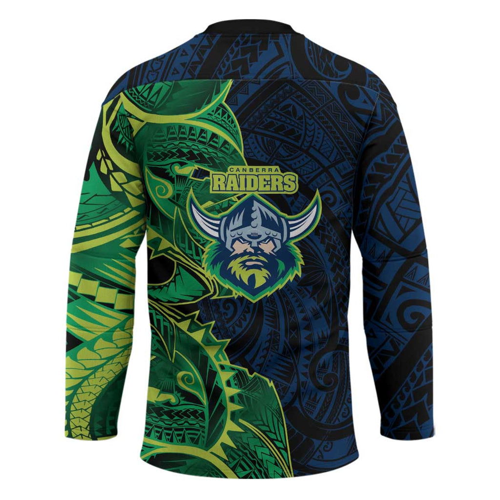 Canberra Raiders Hockey Jersey Polynesian Tribal Tattoo Pacific Sport Art