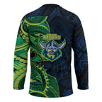 Canberra Raiders Hockey Jersey Polynesian Tribal Tattoo Pacific Sport Art