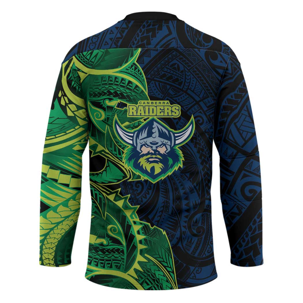 Canberra Raiders Hockey Jersey Polynesian Tribal Tattoo Pacific Sport Art