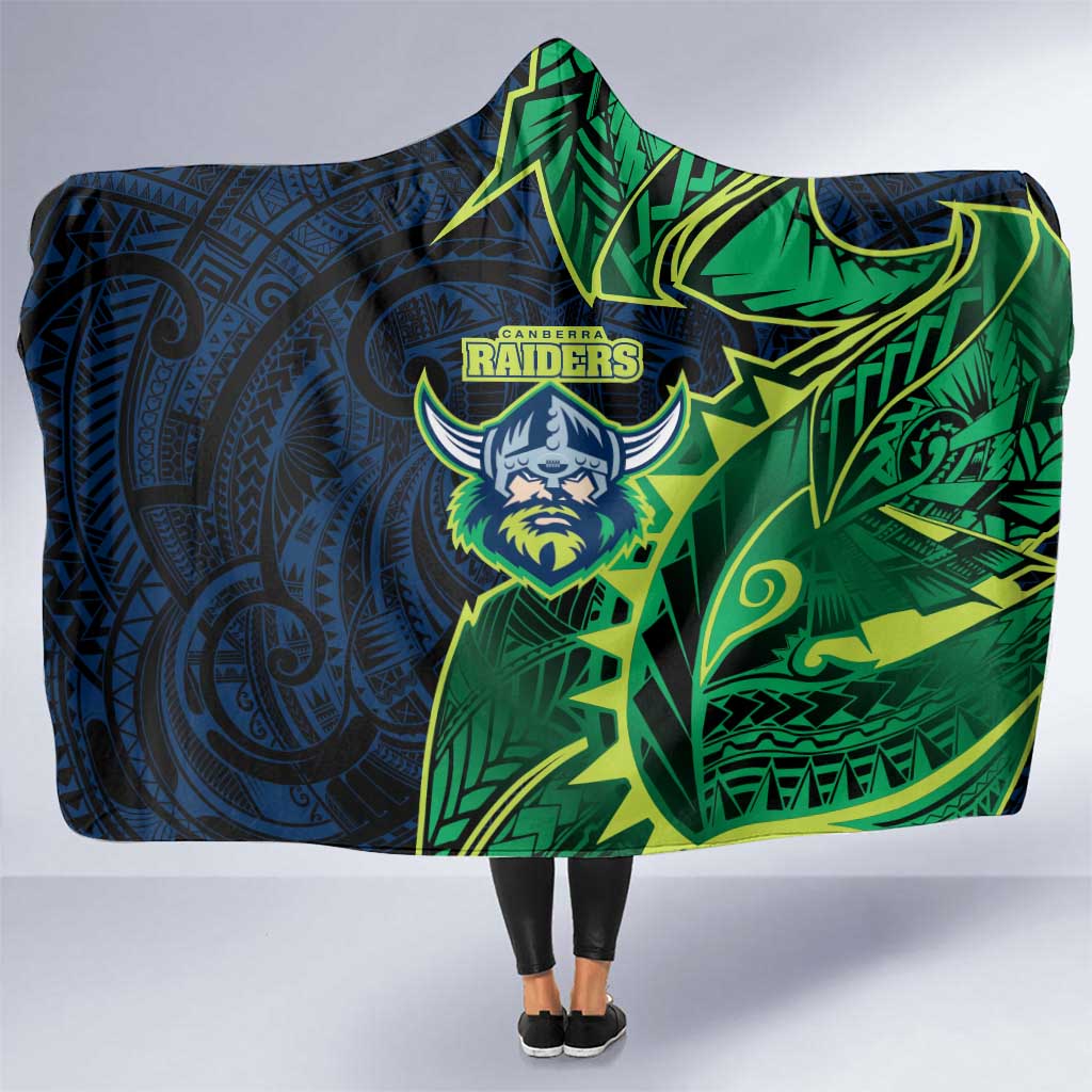 Canberra Raiders Hooded Blanket Polynesian Tribal Tattoo Pacific Sport Art