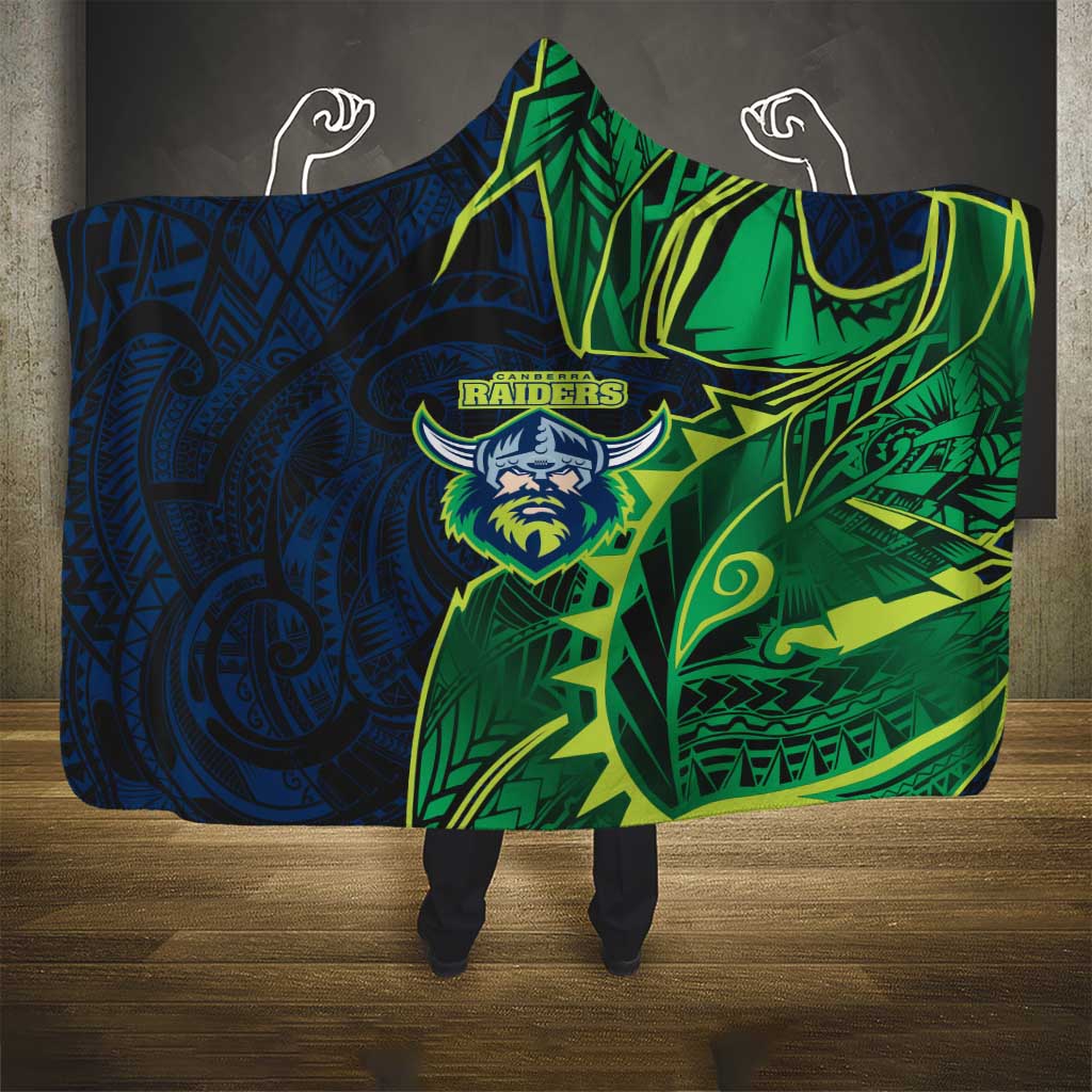 Canberra Raiders Hooded Blanket Polynesian Tribal Tattoo Pacific Sport Art