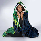 Canberra Raiders Hooded Blanket Polynesian Tribal Tattoo Pacific Sport Art
