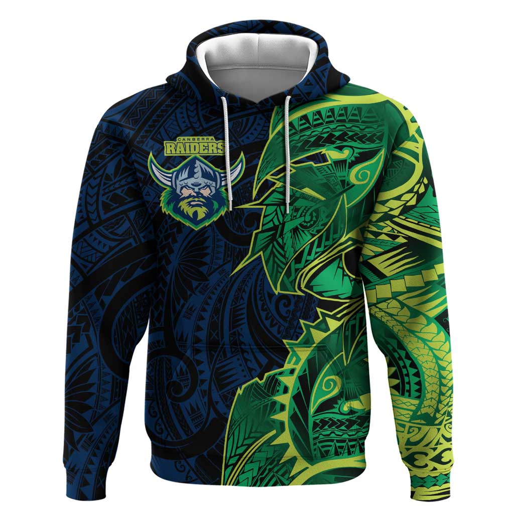 Canberra Raiders Hoodie Polynesian Tribal Tattoo Pacific Sport Art