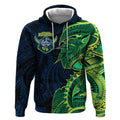 Canberra Raiders Hoodie Polynesian Tribal Tattoo Pacific Sport Art