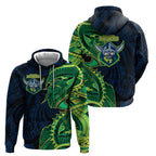 Canberra Raiders Hoodie Polynesian Tribal Tattoo Pacific Sport Art