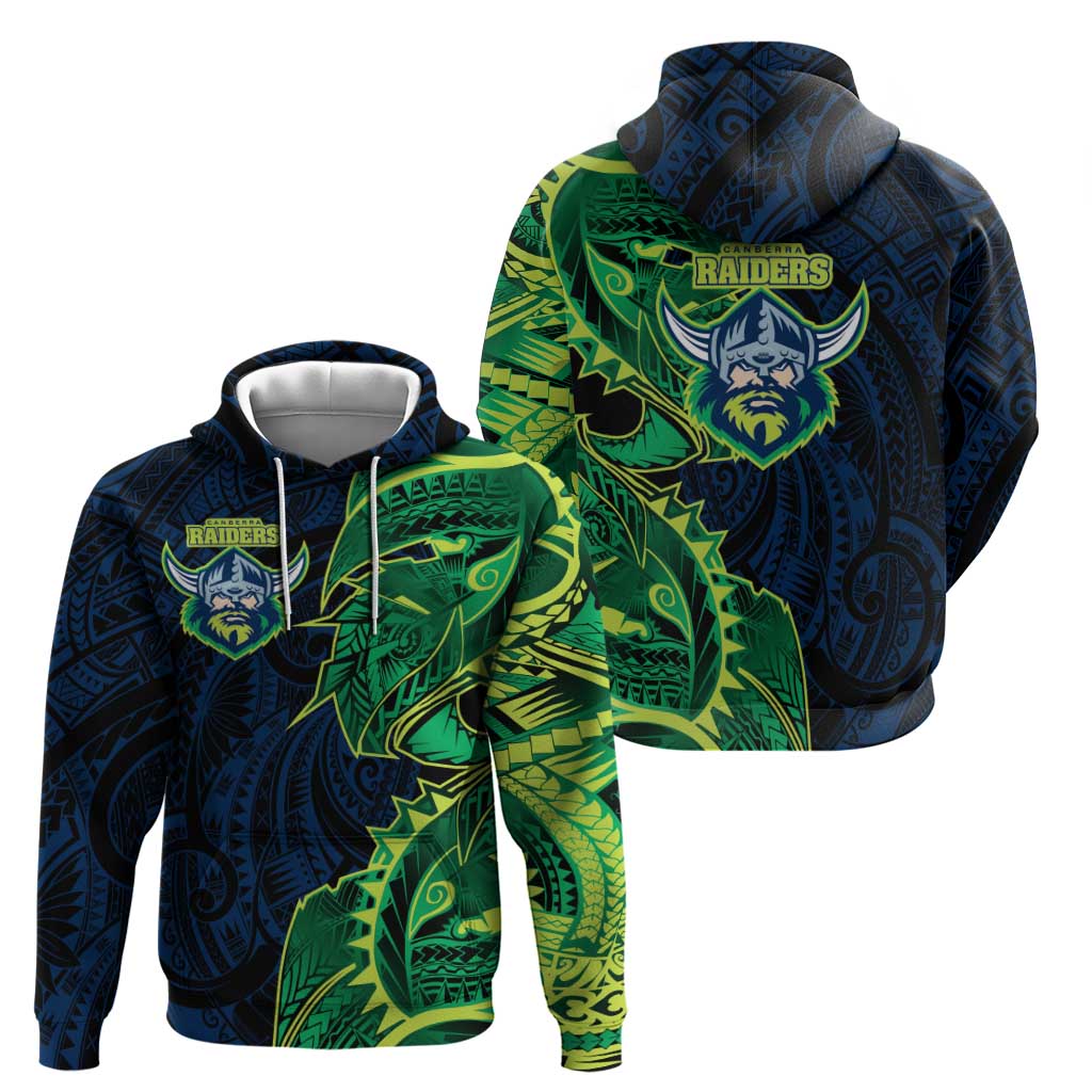 Canberra Raiders Hoodie Polynesian Tribal Tattoo Pacific Sport Art