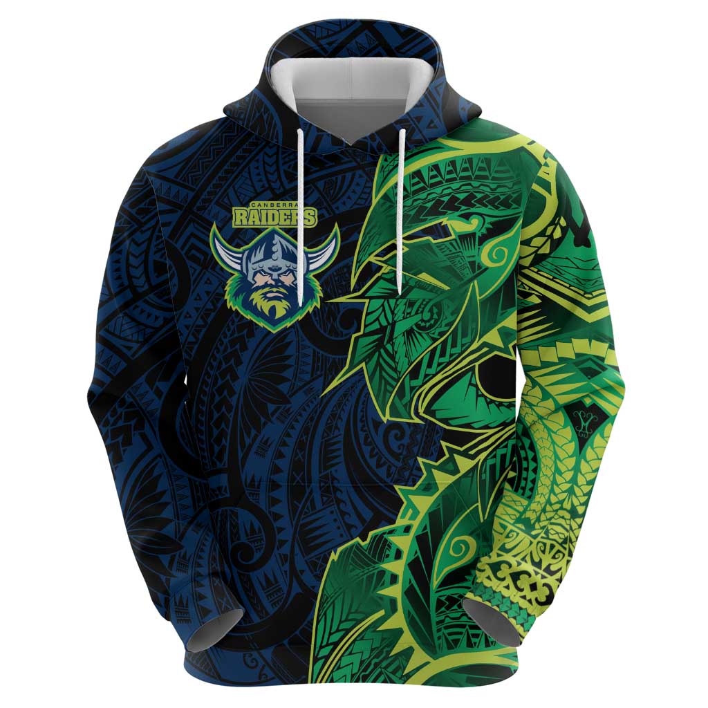Canberra Raiders Hoodie Polynesian Tribal Tattoo Pacific Sport Art