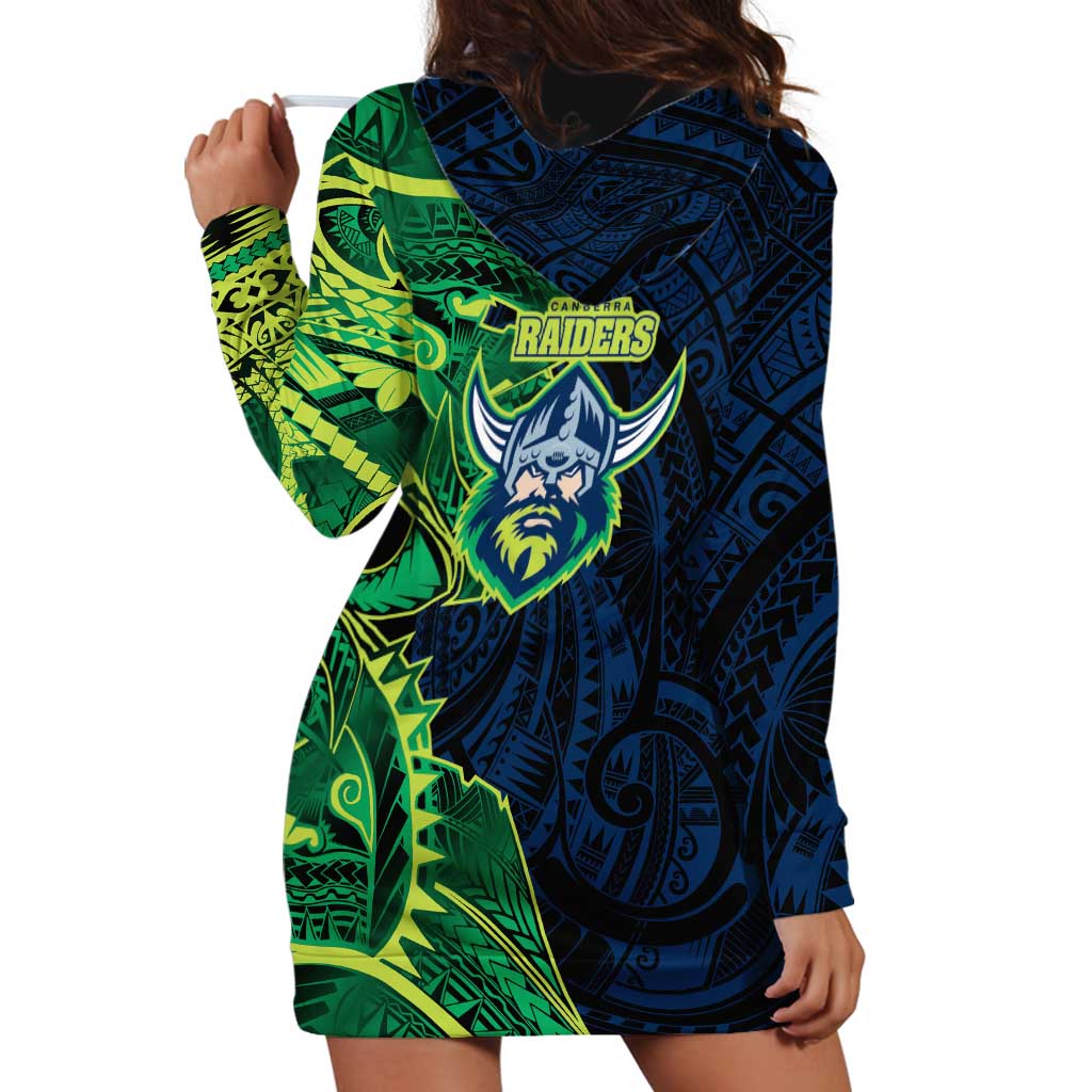 Canberra Raiders Hoodie Dress Polynesian Tribal Tattoo Pacific Sport Art