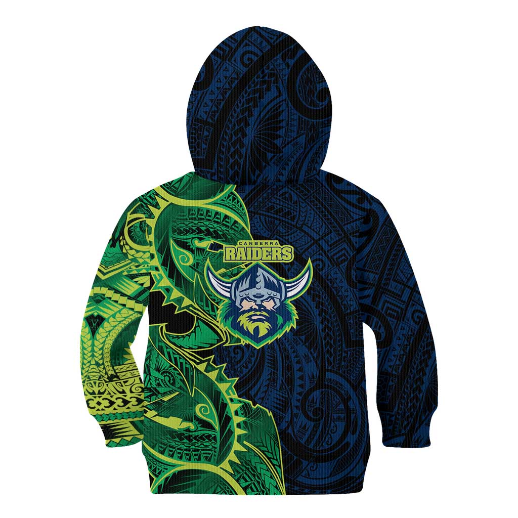 Canberra Raiders Kid Hoodie Polynesian Tribal Tattoo Pacific Sport Art