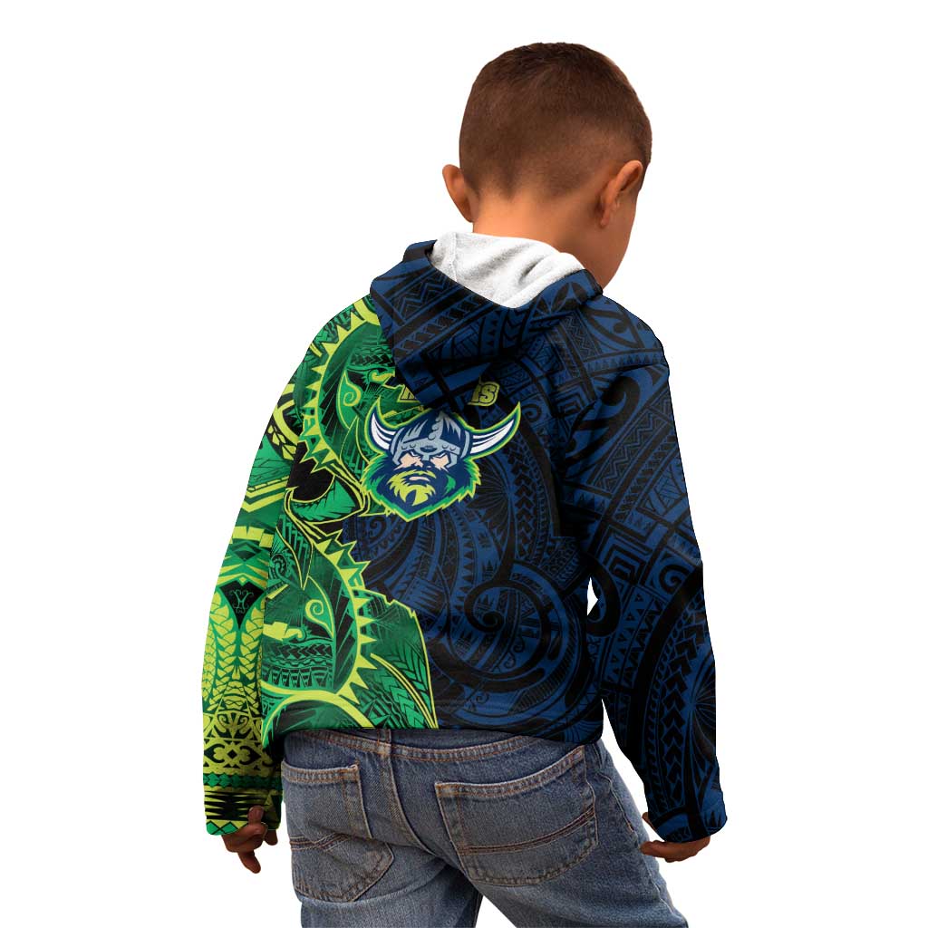 Canberra Raiders Kid Hoodie Polynesian Tribal Tattoo Pacific Sport Art