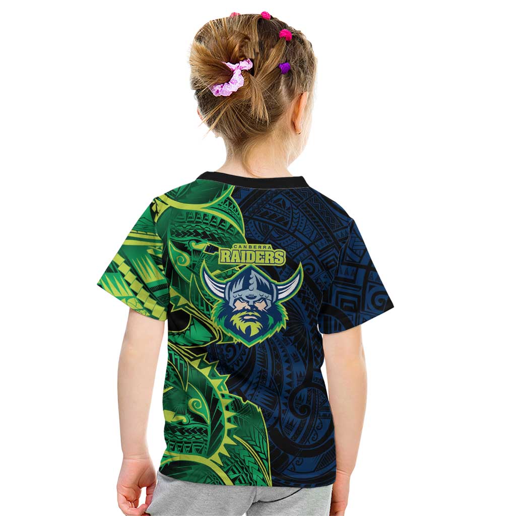 Canberra Raiders Kid T Shirt Polynesian Tribal Tattoo Pacific Sport Art
