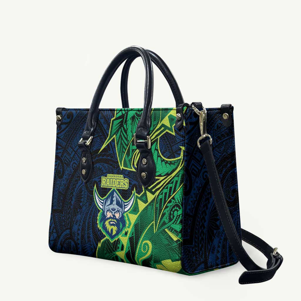 Canberra Raiders Leather Bag Polynesian Tribal Tattoo Pacific Sport Art