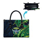 Canberra Raiders Leather Bag Polynesian Tribal Tattoo Pacific Sport Art