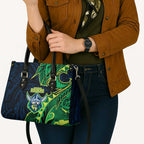Canberra Raiders Leather Bag Polynesian Tribal Tattoo Pacific Sport Art