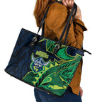 Canberra Raiders Leather Tote Bag Polynesian Tribal Tattoo Pacific Sport Art