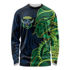 Canberra Raiders Long Sleeve Shirt Polynesian Tribal Tattoo Pacific Sport Art