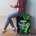 Canberra Raiders Luggage Cover Polynesian Tribal Tattoo Pacific Sport Art
