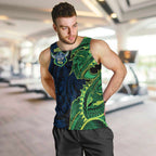 Canberra Raiders Men Tank Top Polynesian Tribal Tattoo Pacific Sport Art