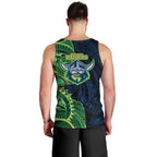 Canberra Raiders Men Tank Top Polynesian Tribal Tattoo Pacific Sport Art