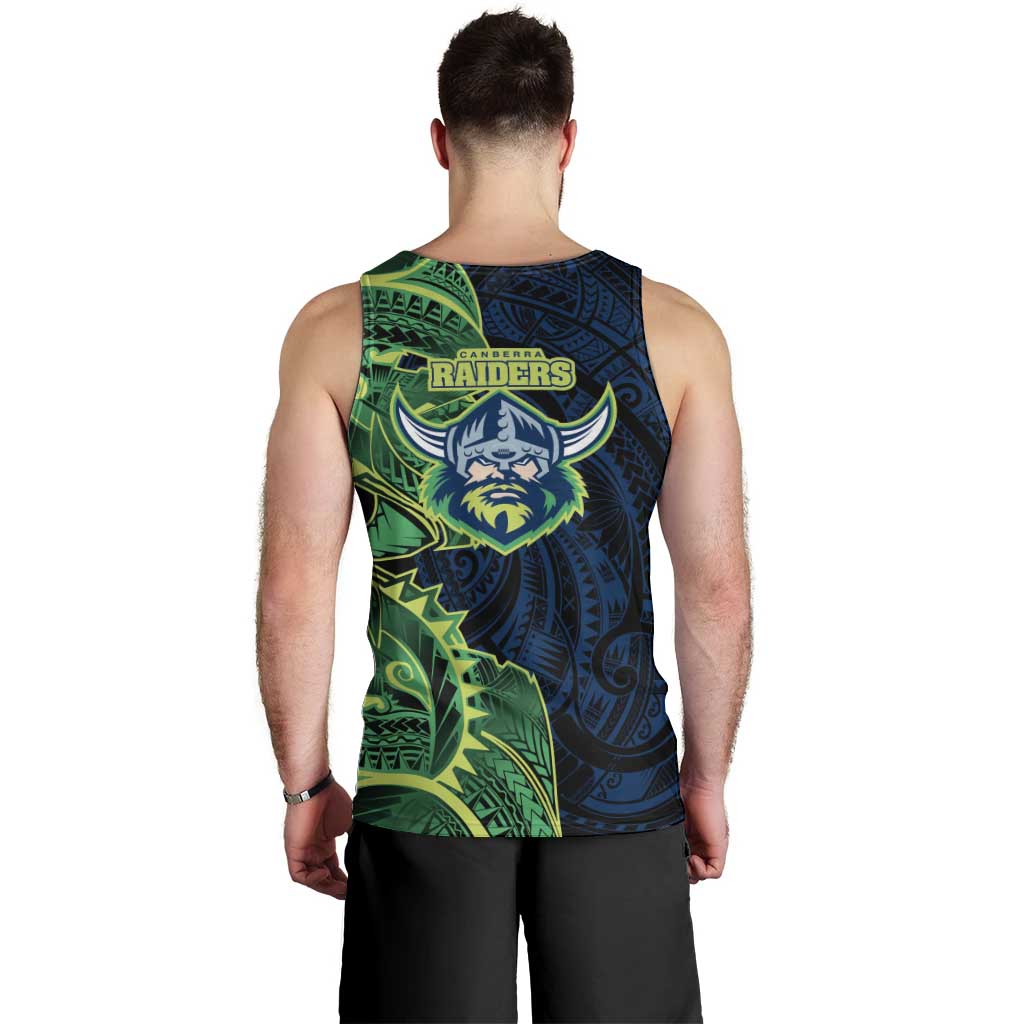 Canberra Raiders Men Tank Top Polynesian Tribal Tattoo Pacific Sport Art