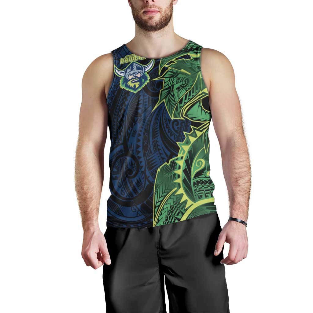 Canberra Raiders Men Tank Top Polynesian Tribal Tattoo Pacific Sport Art