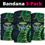 Canberra Raiders Neck Gaiter Polynesian Tribal Tattoo Pacific Sport Art