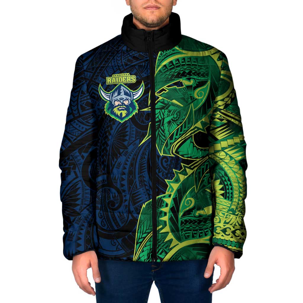 Canberra Raiders Padded Jacket Polynesian Tribal Tattoo Pacific Sport Art