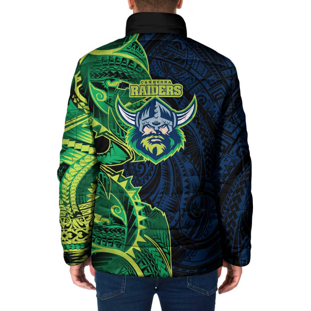 Canberra Raiders Padded Jacket Polynesian Tribal Tattoo Pacific Sport Art
