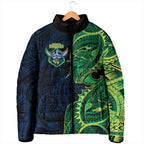Canberra Raiders Padded Jacket Polynesian Tribal Tattoo Pacific Sport Art