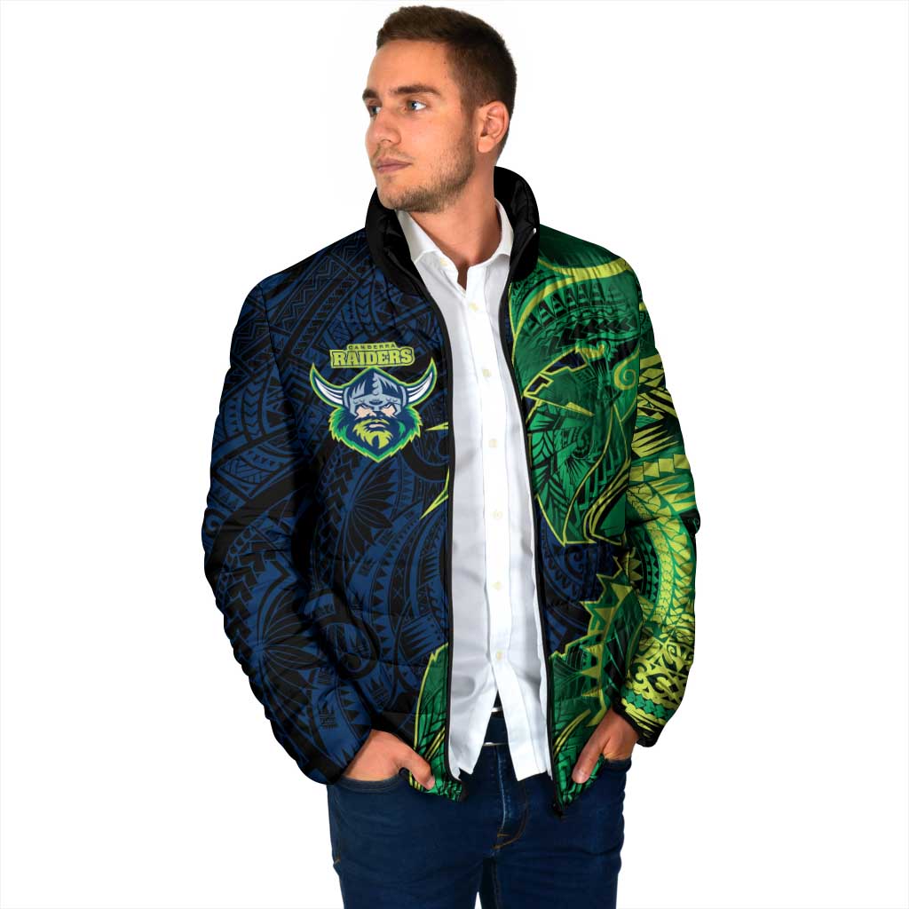 Canberra Raiders Padded Jacket Polynesian Tribal Tattoo Pacific Sport Art