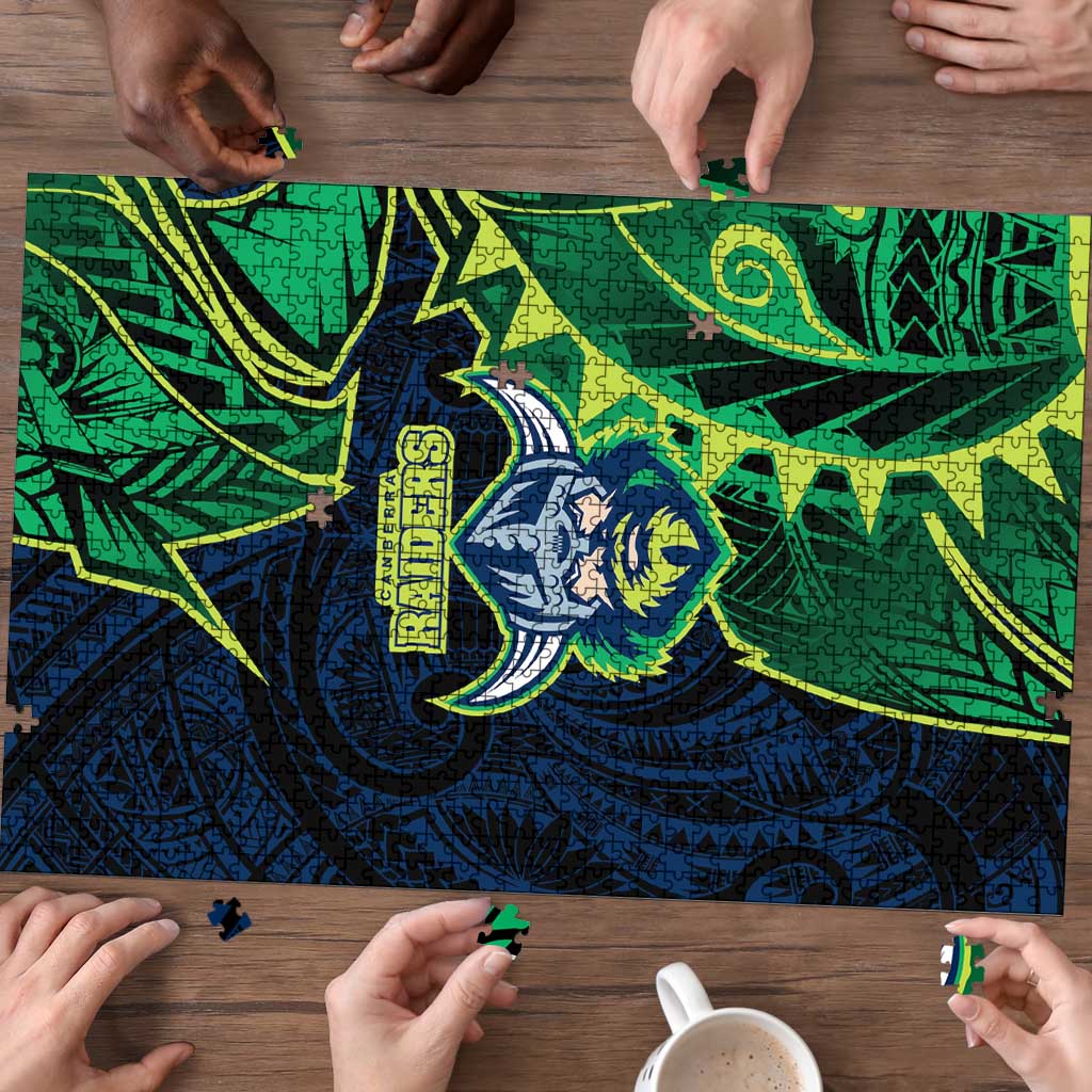 Canberra Raiders Puzzle Polynesian Tribal Tattoo Pacific Sport Art