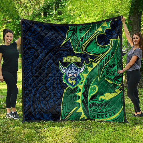 Canberra Raiders Quilt Polynesian Tribal Tattoo Pacific Sport Art
